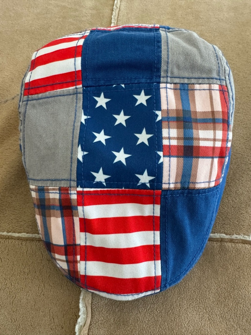 Boston Scally - United - Single panel style with brim. Stars & Stripes Cotton